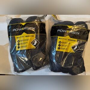 PowerSox Men's Cushion Quarter Socks, 12-Pack x2 Size 6-12